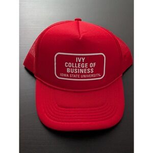 Iowa State University Ivy Business College Snapback Trucker Hat Red OSFM
